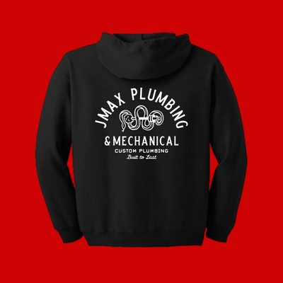 JMax Plumbing & Mechanical Hoodie w/ Zipper